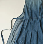 45R Mugihiko Denim Wrap Dress Tan