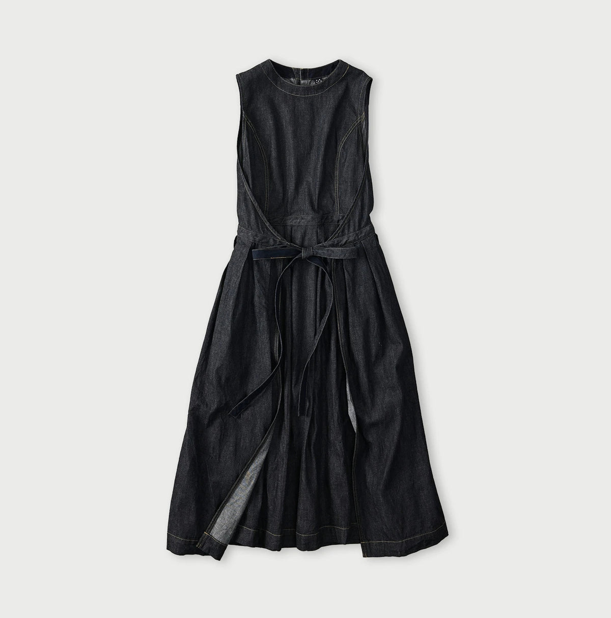 45R Mugihiko Denim Wrap Dress Nou