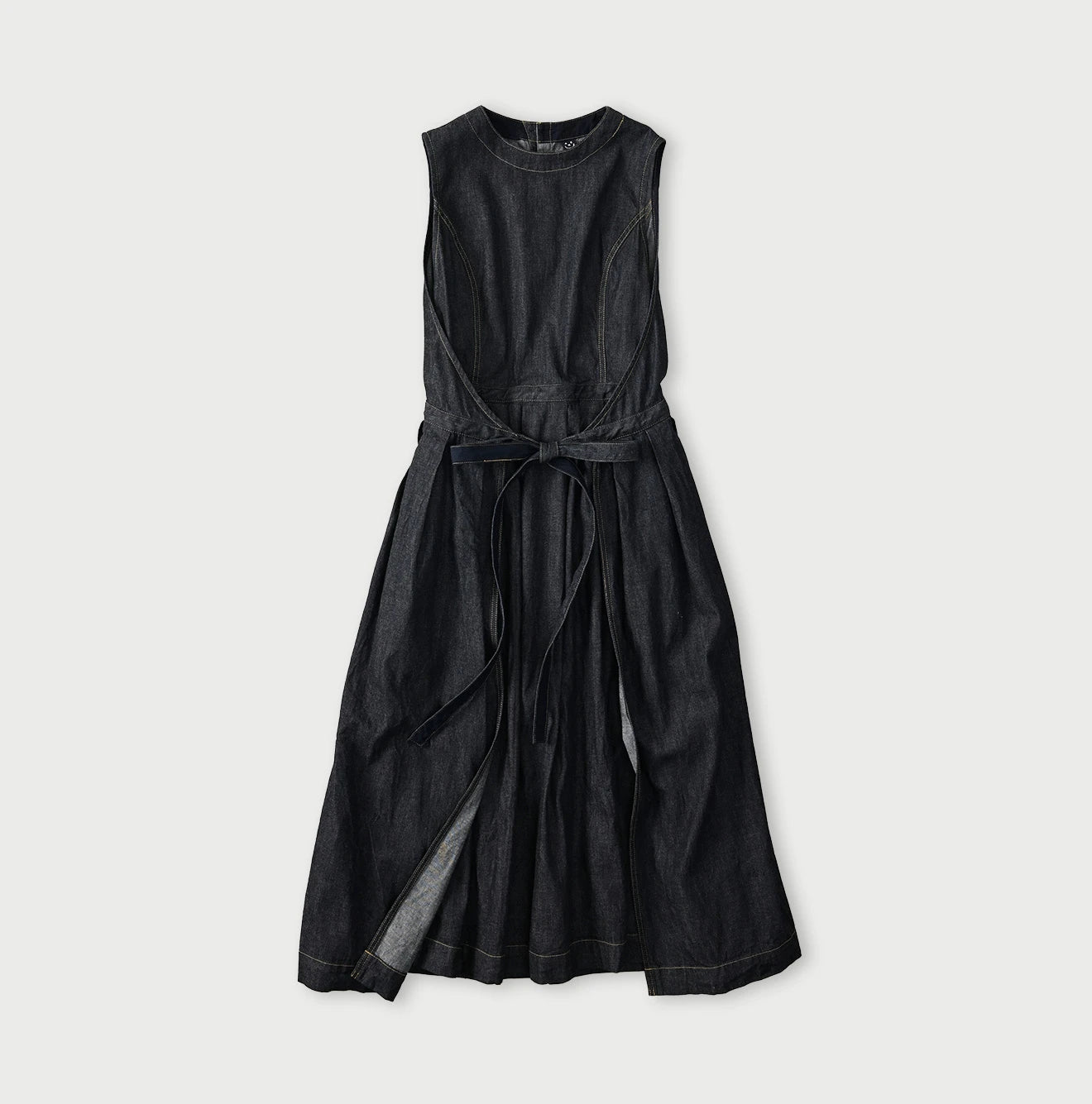 45R Mugihiko Denim Wrap Dress Nou - Image 1