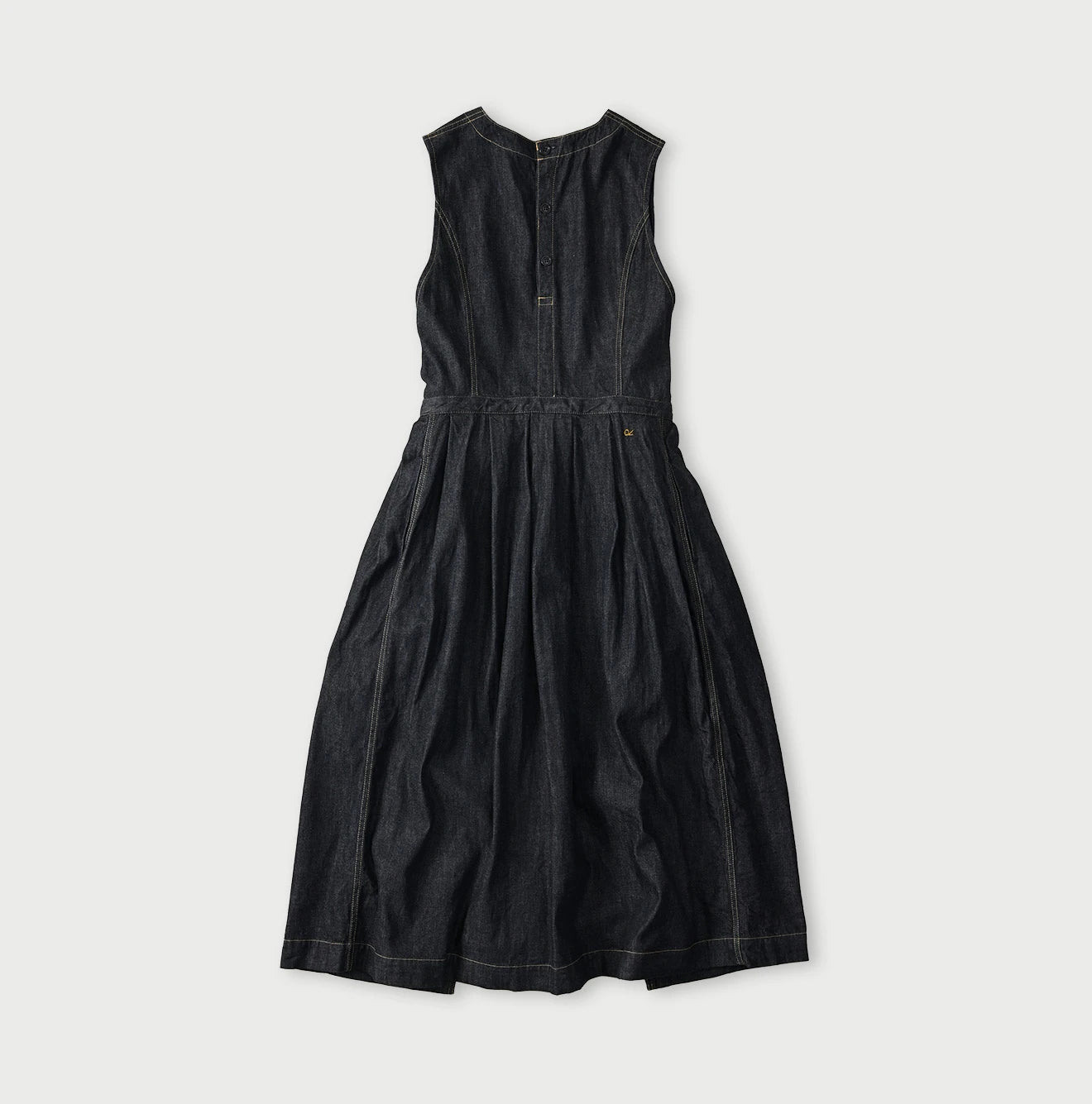45R Mugihiko Denim Wrap Dress Nou - Image 16