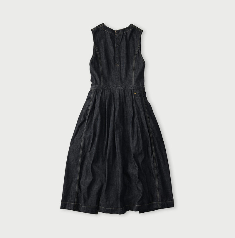 45R Mugihiko Denim Wrap Dress Nou - Image 16