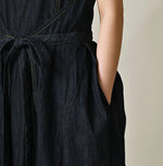 45R Mugihiko Denim Wrap Dress Nou