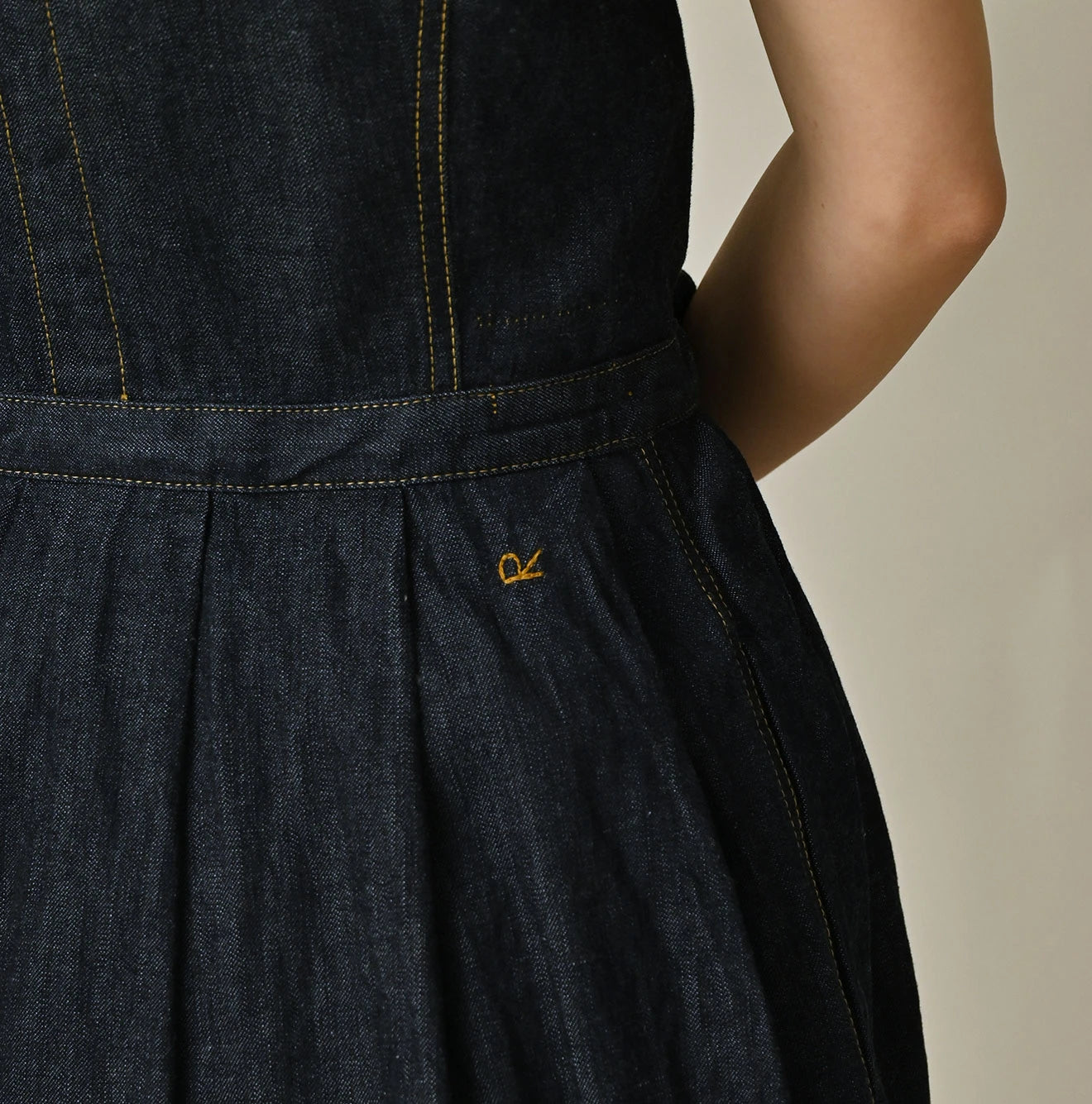 45R Mugihiko Denim Wrap Dress Nou - Image 11