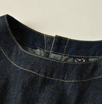 45R Mugihiko Denim Wrap Dress Nou