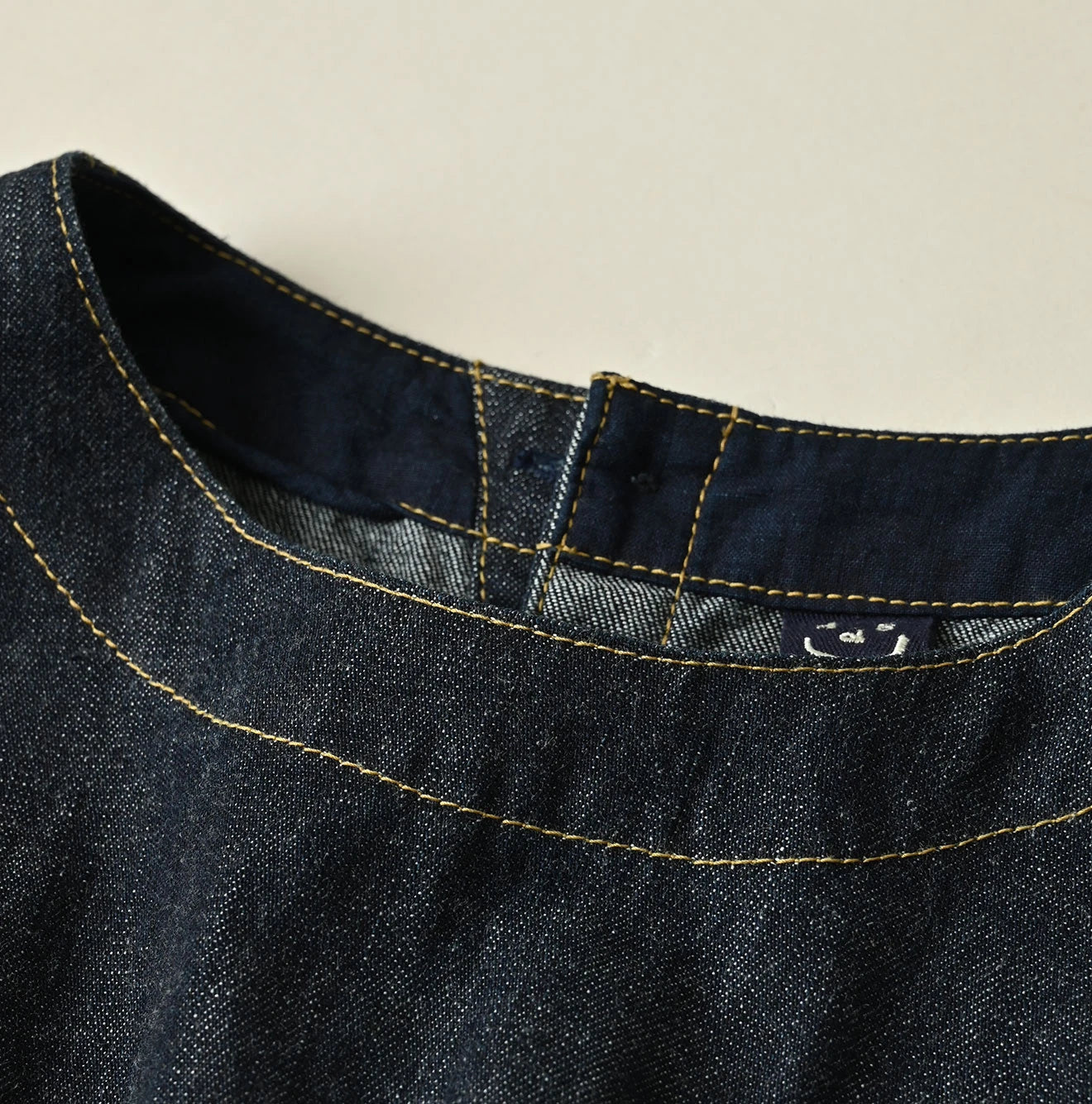 45R Mugihiko Denim Wrap Dress Nou - Image 17