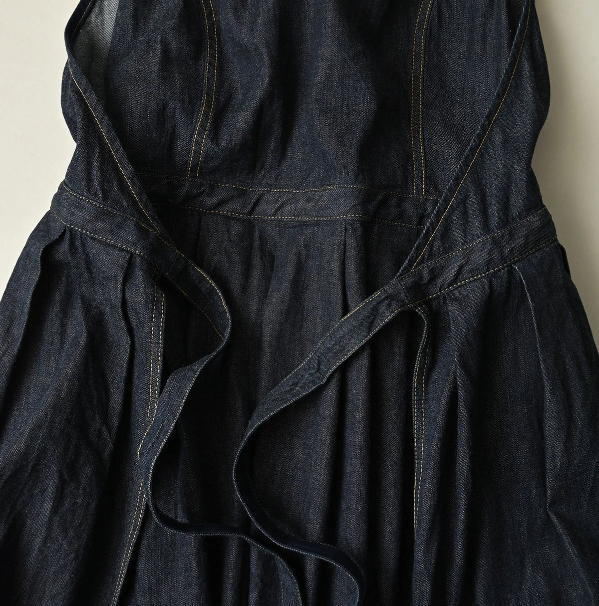 45R Mugihiko Denim Wrap Dress Nou