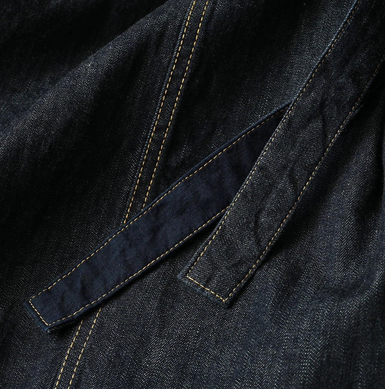45R Mugihiko Denim Wrap Dress Nou - Image 19