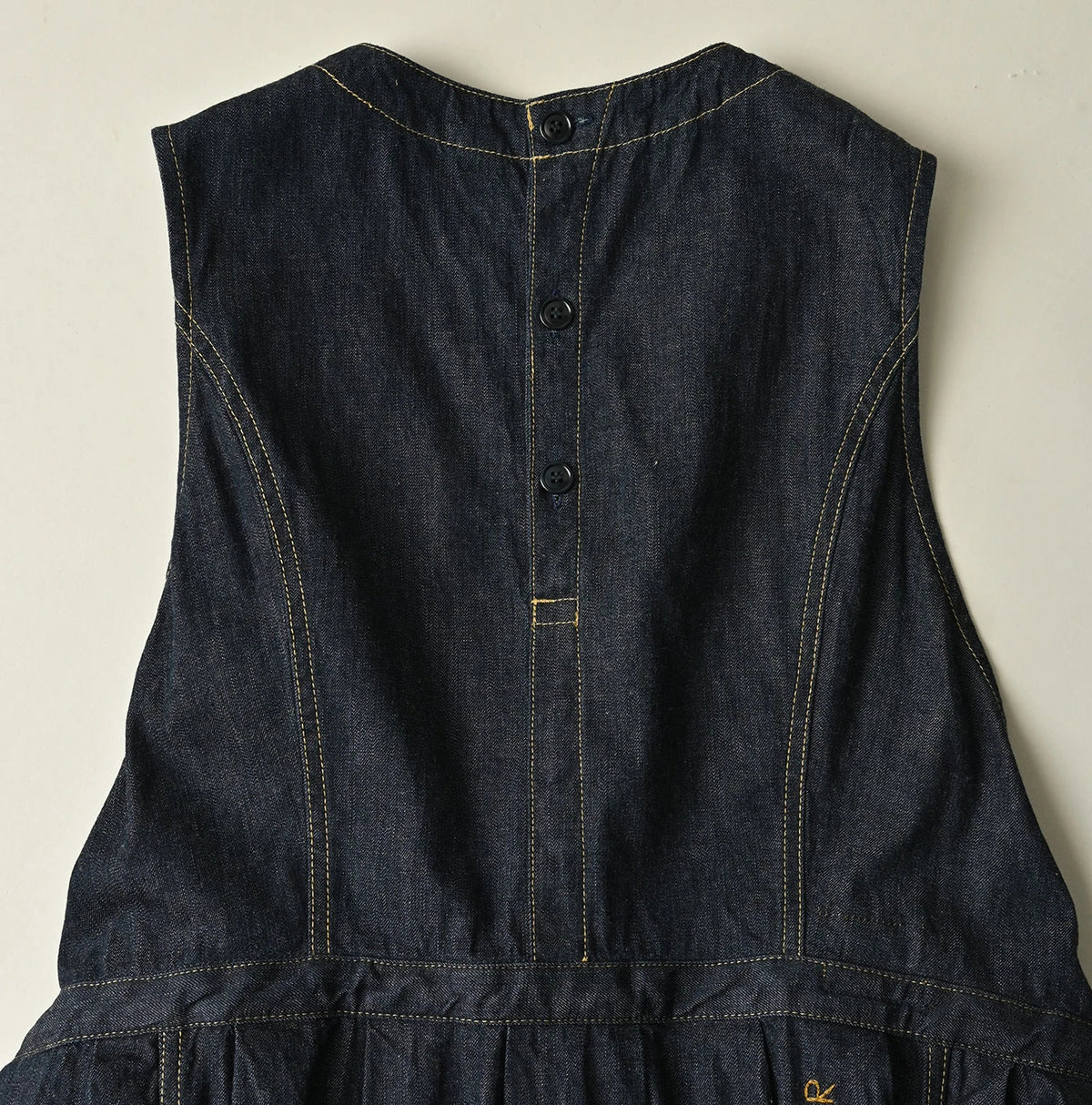 45R Mugihiko Denim Wrap Dress Nou