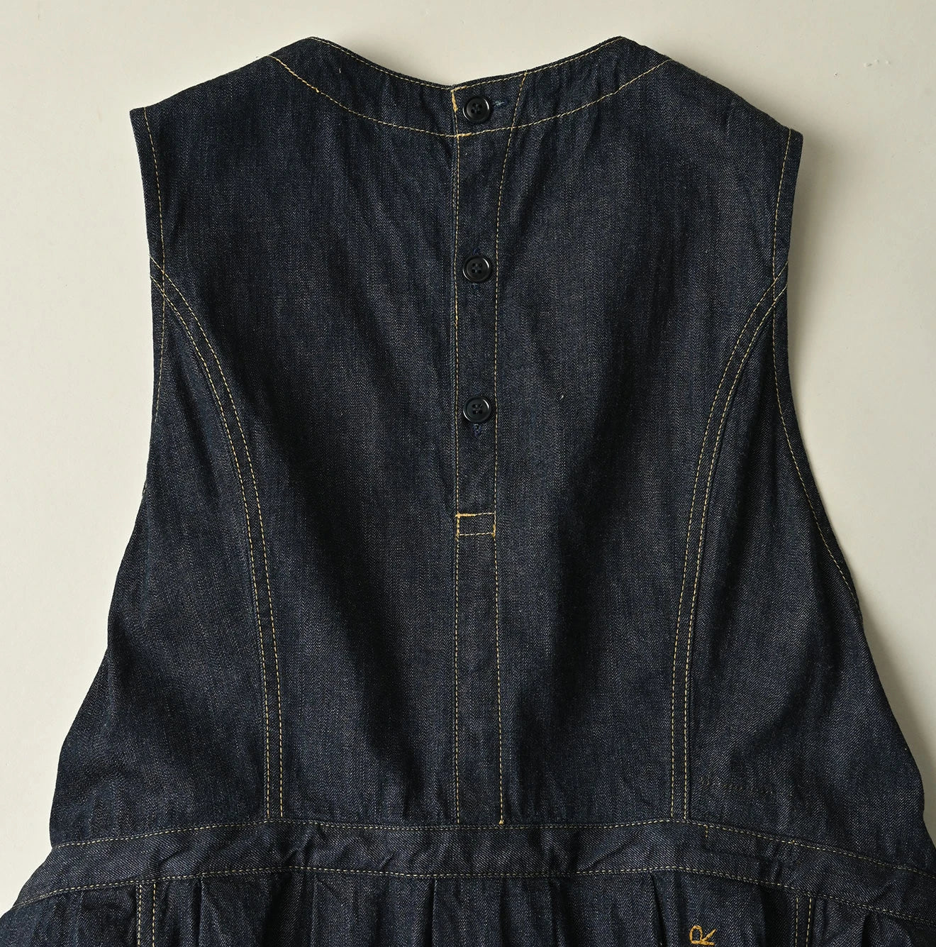 45R Mugihiko Denim Wrap Dress Nou - Image 21