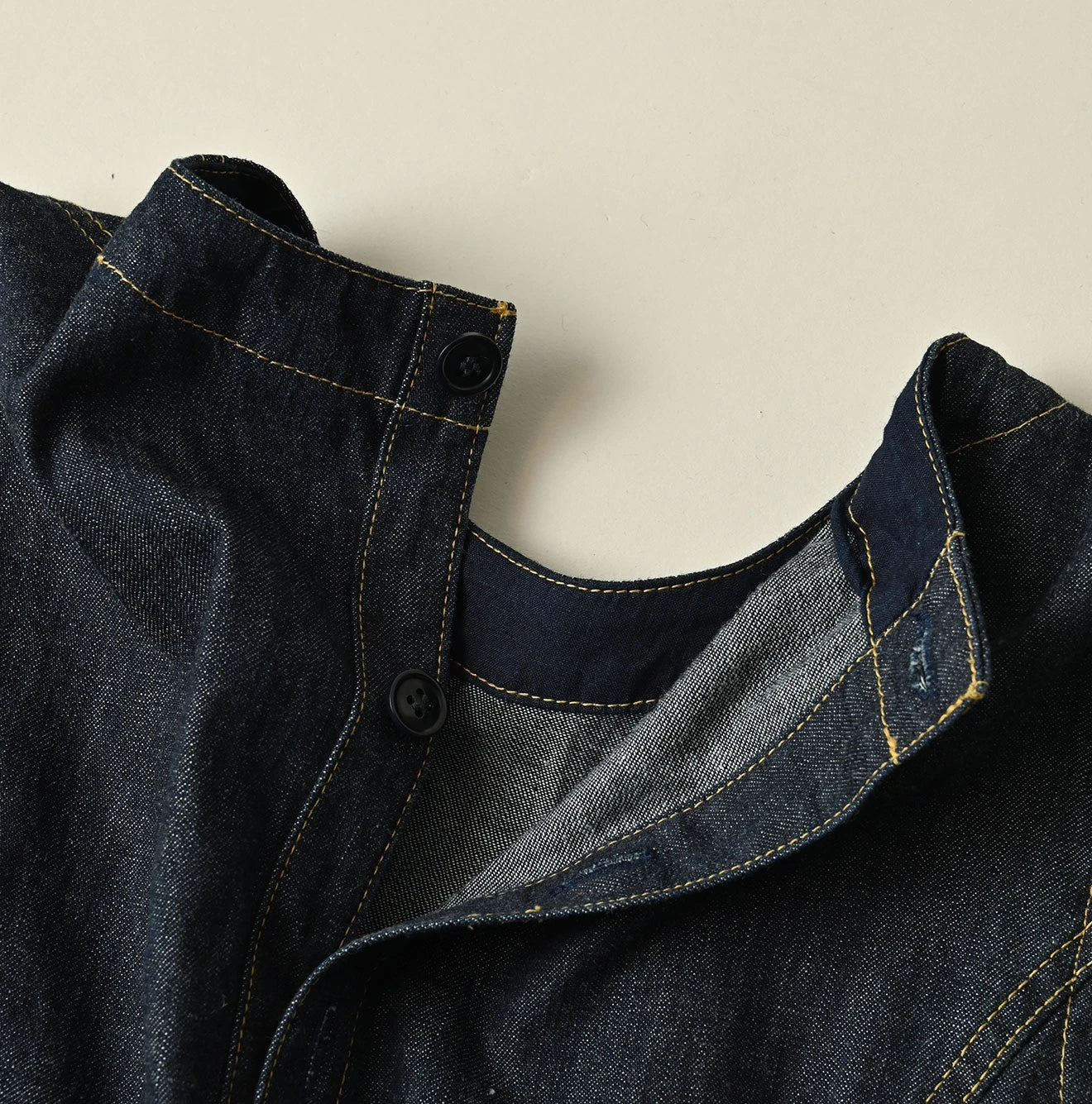 45R Mugihiko Denim Wrap Dress Nou - Image 22