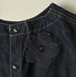 45R Mugihiko Denim Wrap Dress Nou