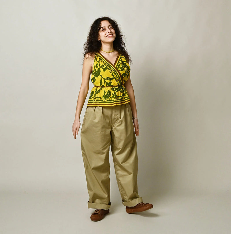 45R Gabardine Charlotte Baggy Pants - Image 4