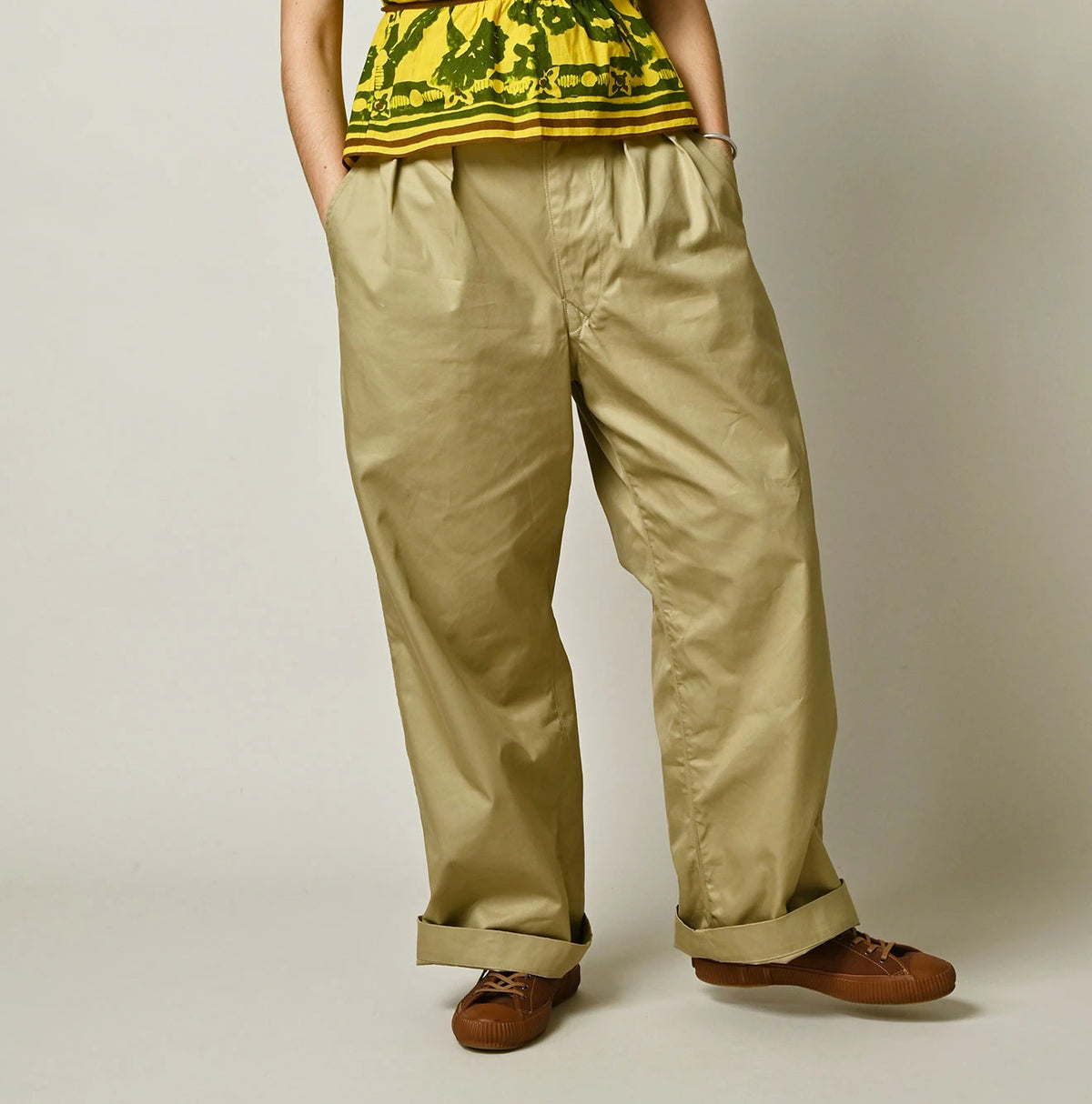 45R Gabardine Charlotte Baggy Pants