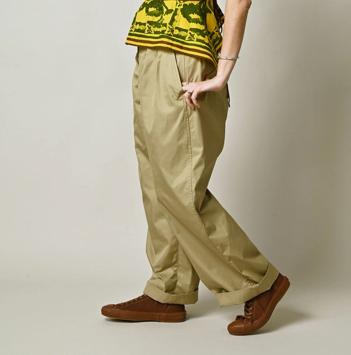 45R Gabardine Charlotte Baggy Pants