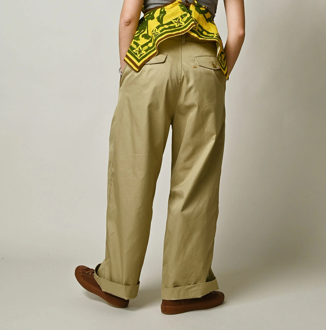 45R Gabardine Charlotte Baggy Pants - Image 7