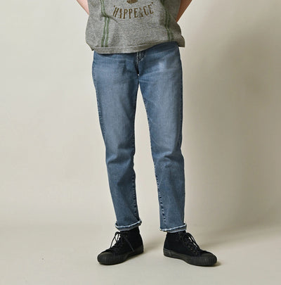 45R Mugihiko Denim Stretch Sabrina5 Tan