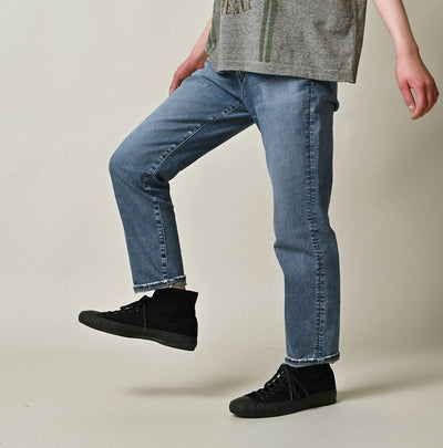 45R Mugihiko Denim Stretch Sabrina5 Tan