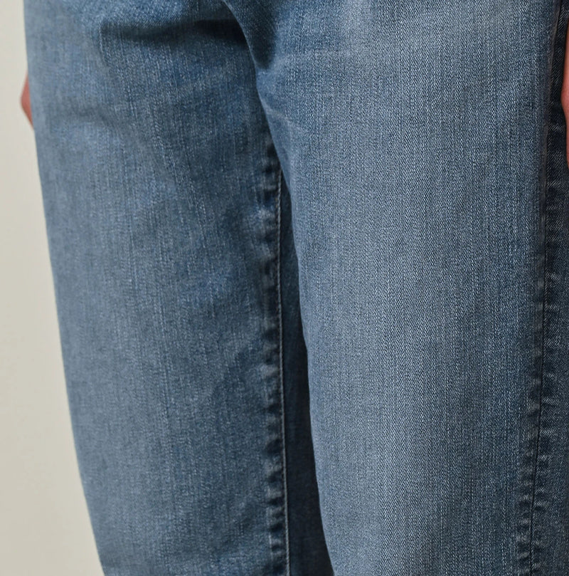 45R Mugihiko Denim Stretch Sabrina5 Tan - Image 8