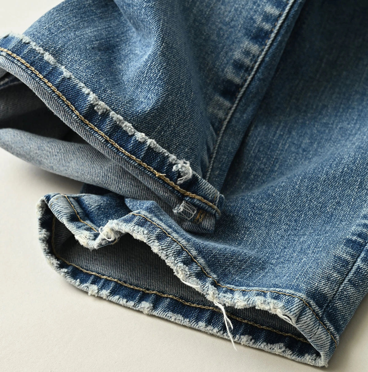 45R Mugihiko Denim Stretch Sabrina5 Tan