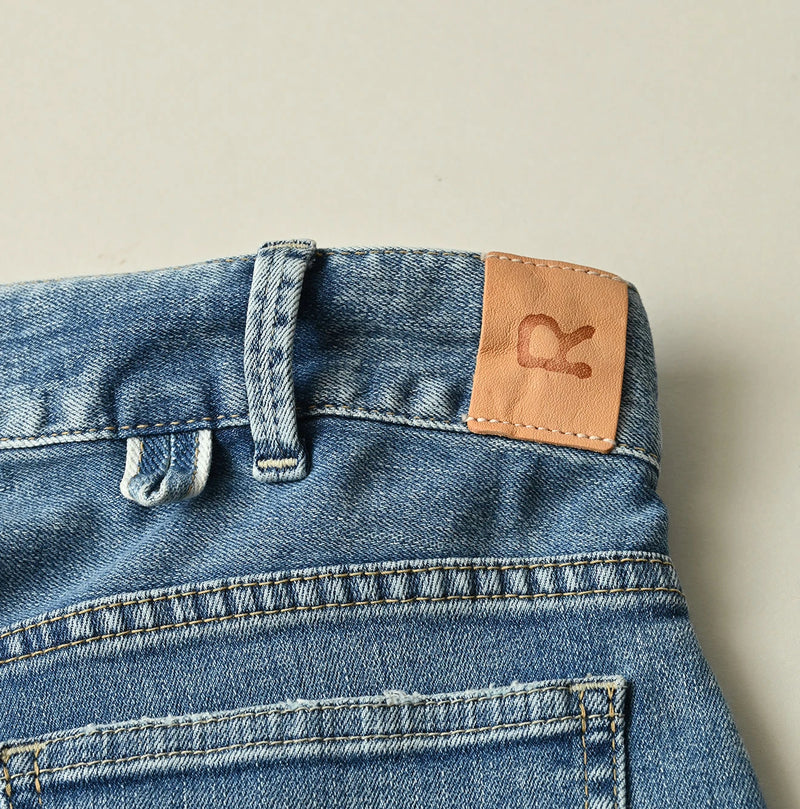 45R Mugihiko Denim Stretch Sabrina5 Tan - Image 19