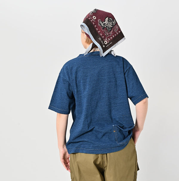 45R Indigo Ocean 908 Short Sleeve T-shirt Distressed