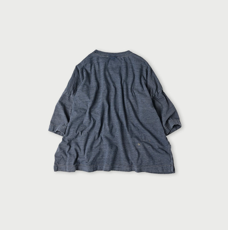 45R Indigo Big Slit T-shirt Distressed - Image 13