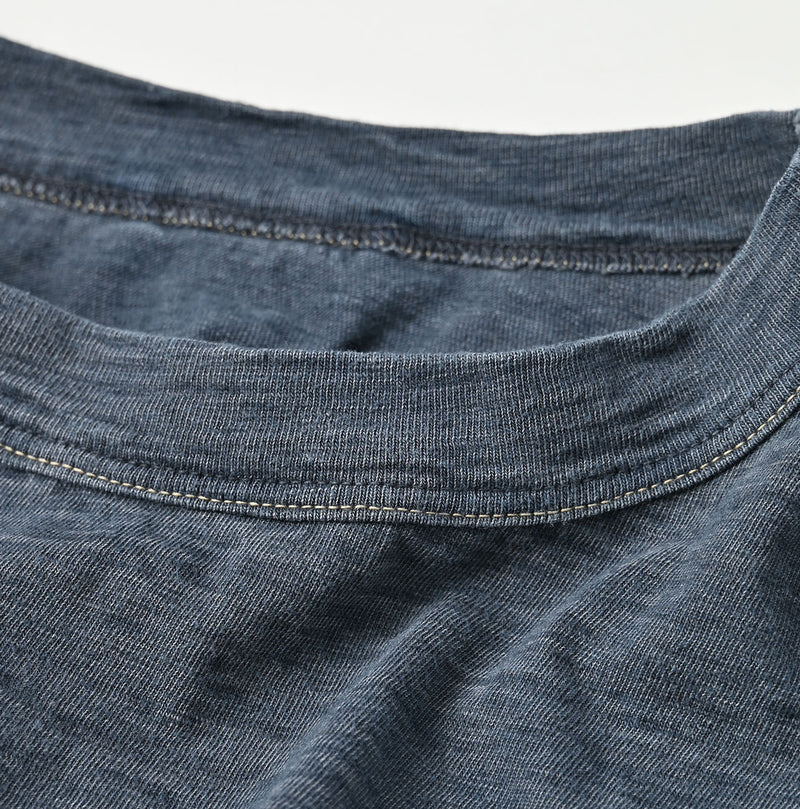 45R Indigo Big Slit T-shirt Distressed - Image 11