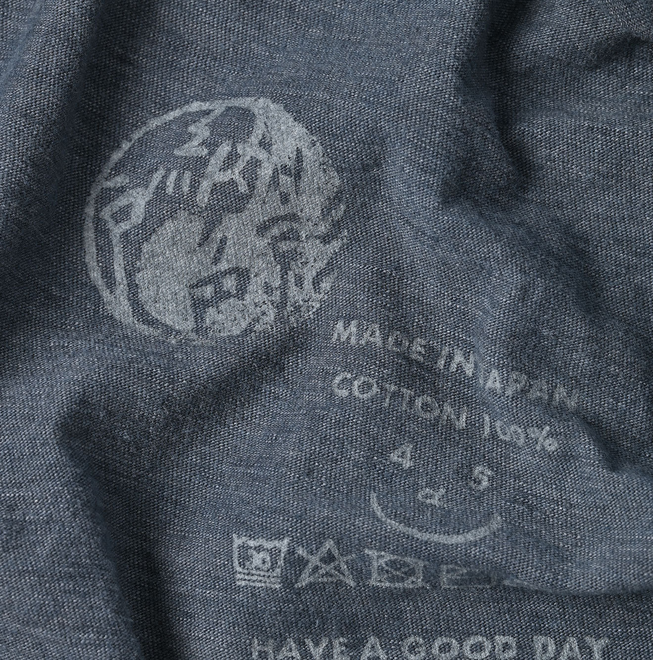 45R Indigo Big Slit T-shirt Distressed