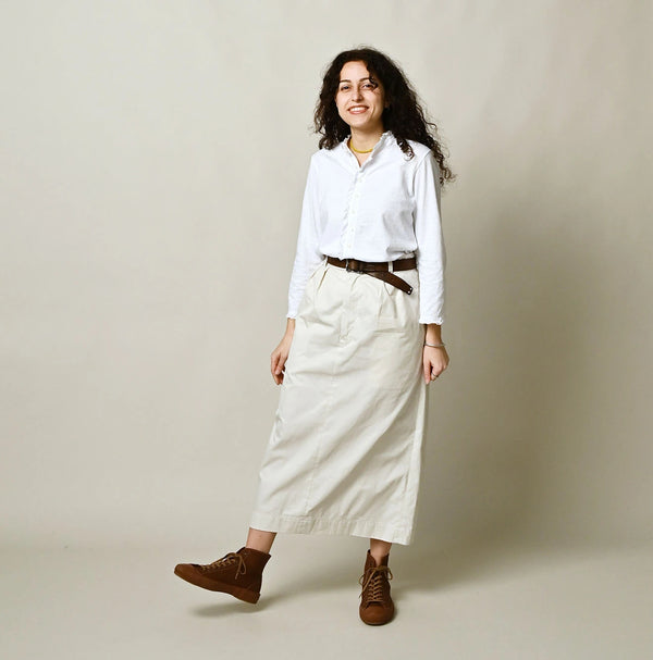 45R Frilled Square Cardigan (White)