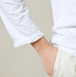 45R Frilled Square Cardigan (White)