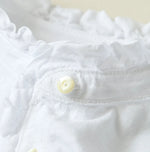 45R Frilled Square Cardigan (White)