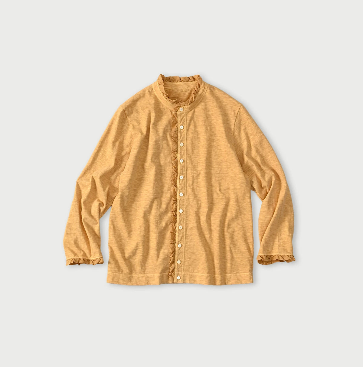 45R Frilled Square Cardigan (Plant-Based Dye)