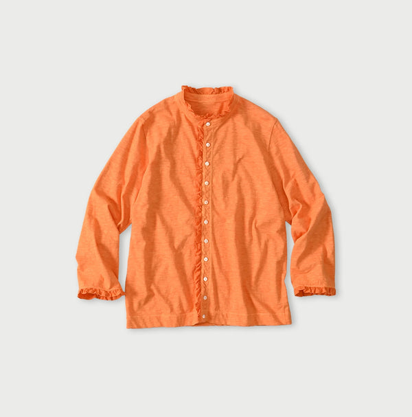 45R Frilled Square Cardigan (Plant-Based Dye)