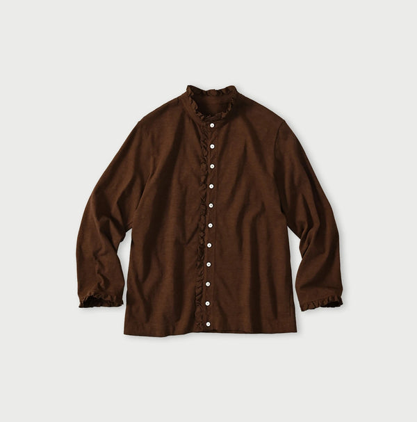 45R Frilled Square Cardigan (Plant-Based Dye)