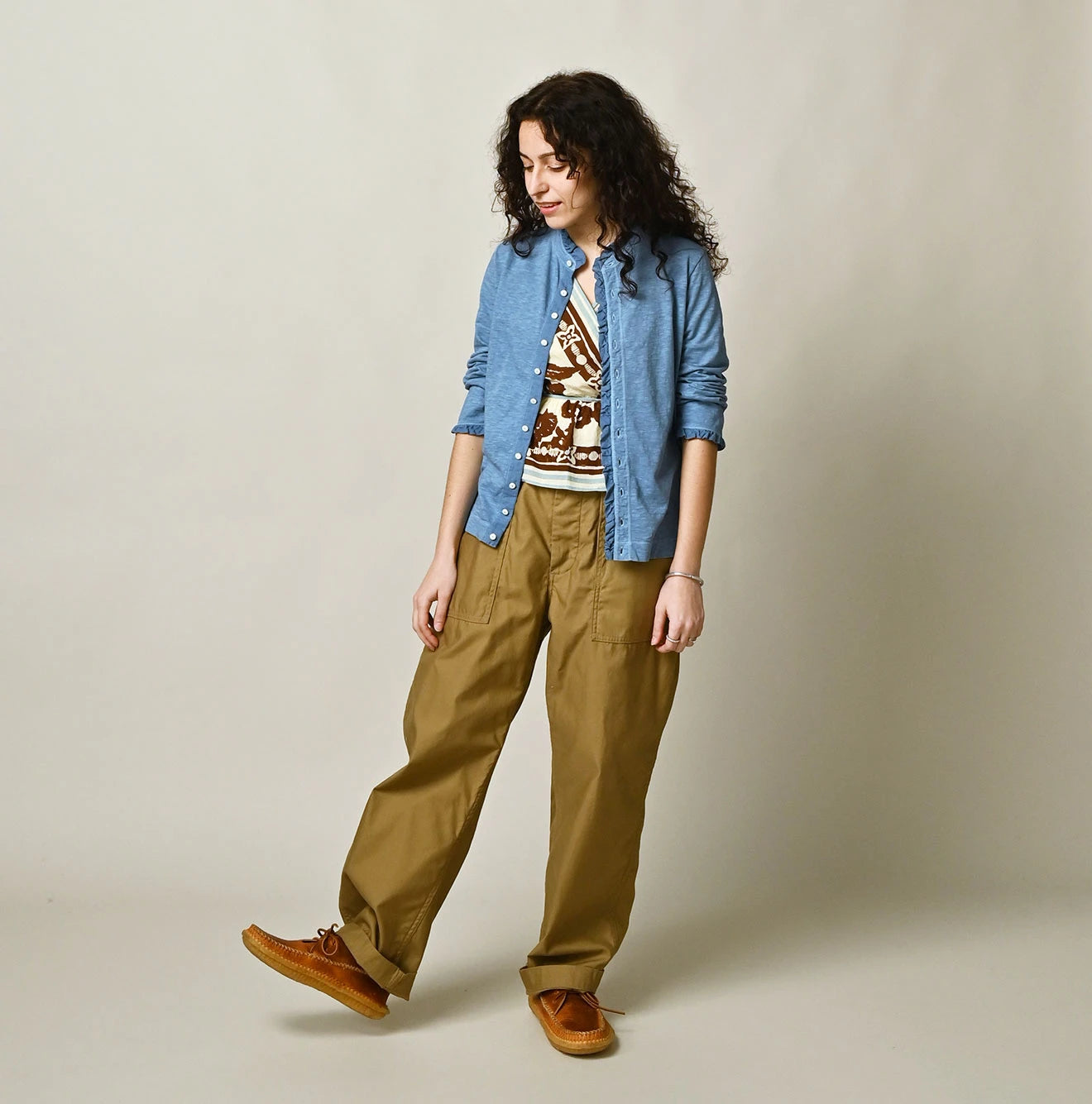 45R Frilled Square Cardigan (Plant-Based Dye) - Image 7