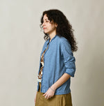 45R Frilled Square Cardigan (Plant-Based Dye)