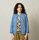 45R Frilled Square Cardigan (Plant-Based Dye)