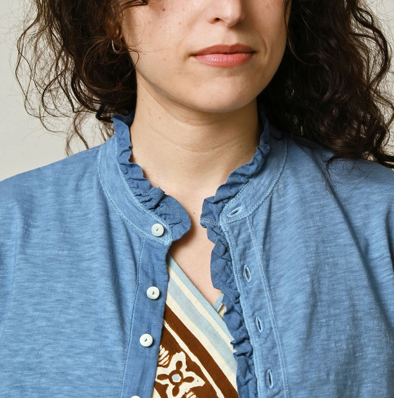 45R Frilled Square Cardigan (Plant-Based Dye) - Image 12