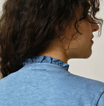 45R Frilled Square Cardigan (Plant-Based Dye)