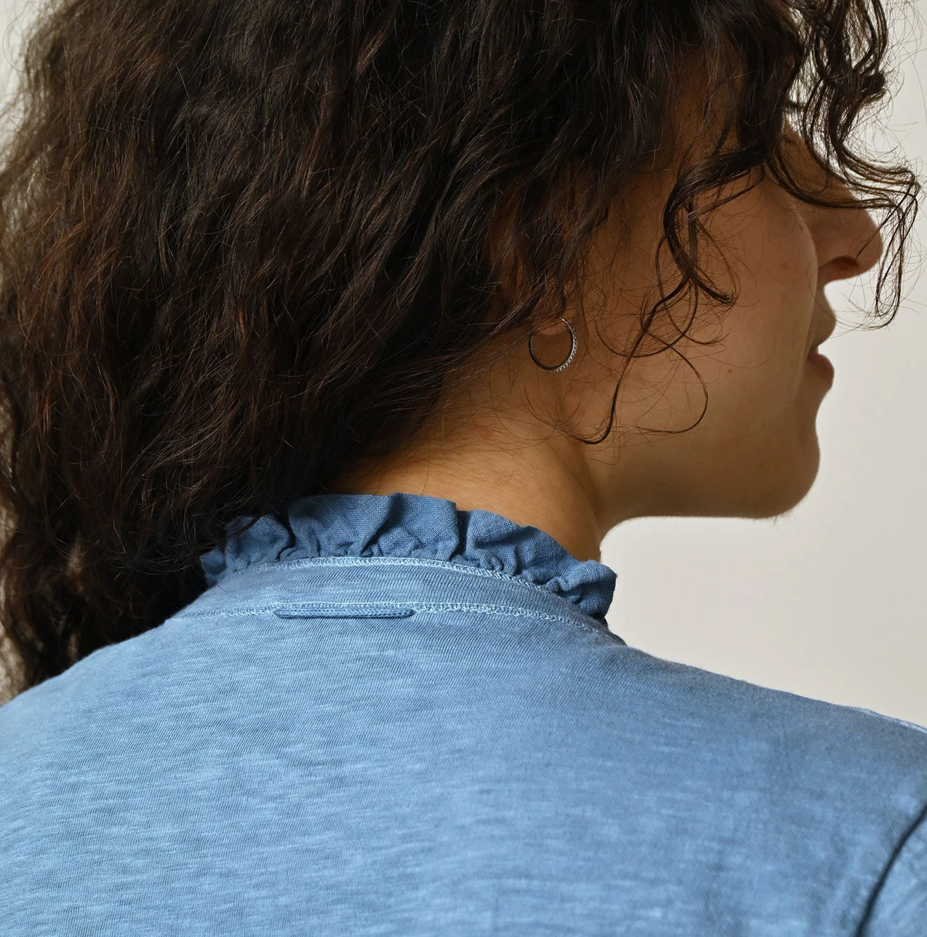 45R Frilled Square Cardigan (Plant-Based Dye) - Image 14