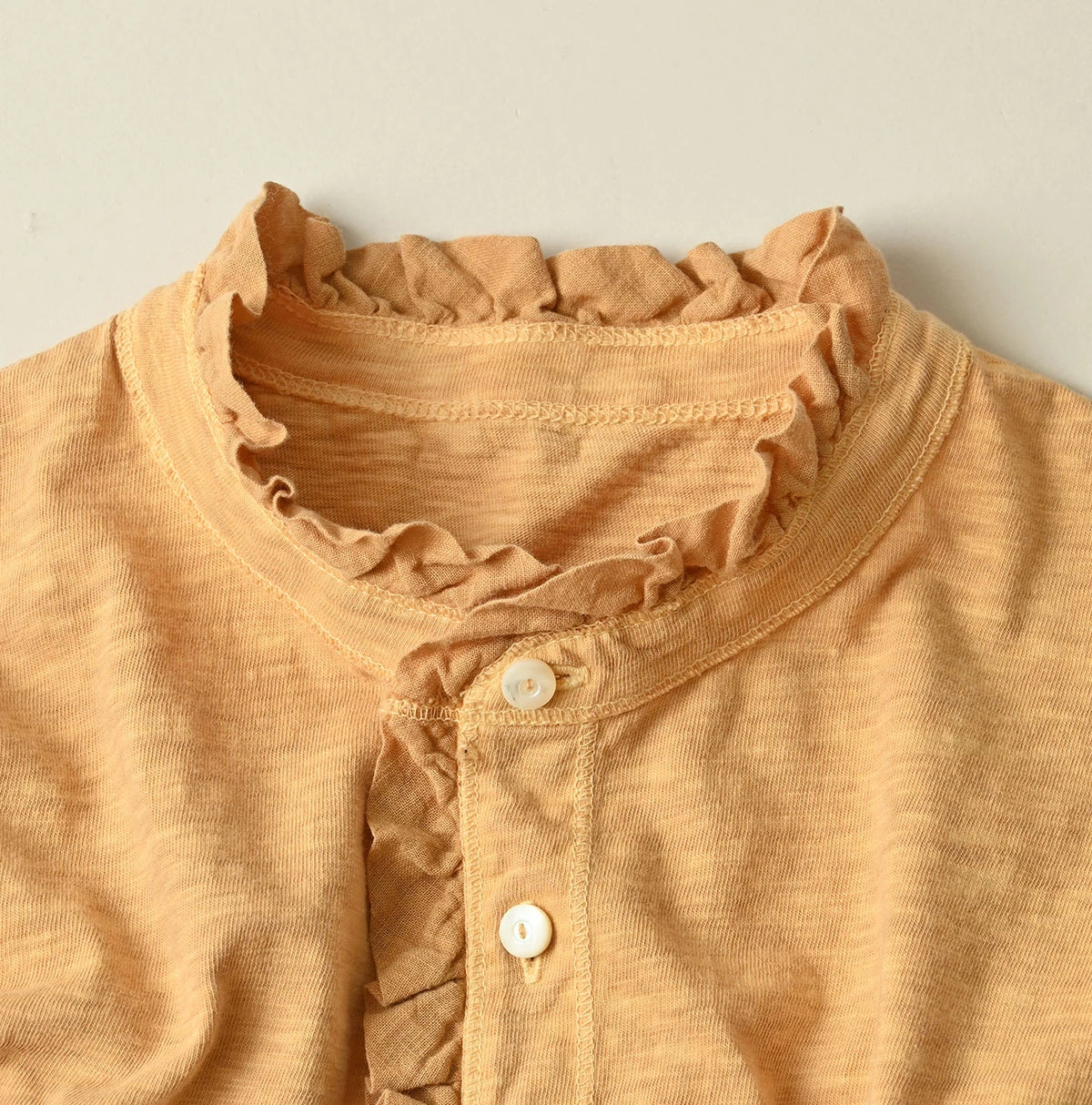 45R Frilled Square Cardigan (Plant-Based Dye)