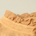 45R Frilled Square Cardigan (Plant-Based Dye)