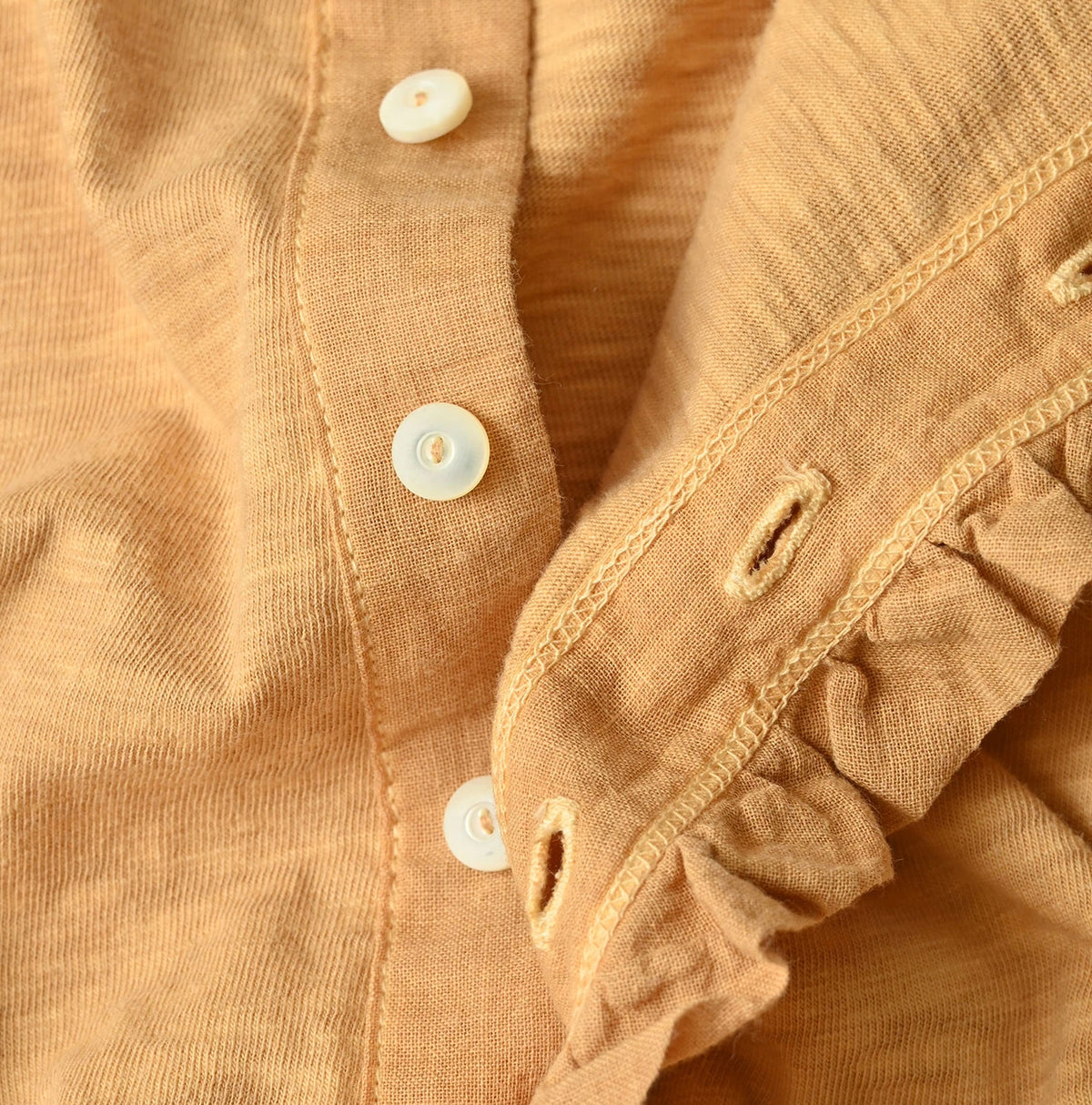 45R Frilled Square Cardigan (Plant-Based Dye)