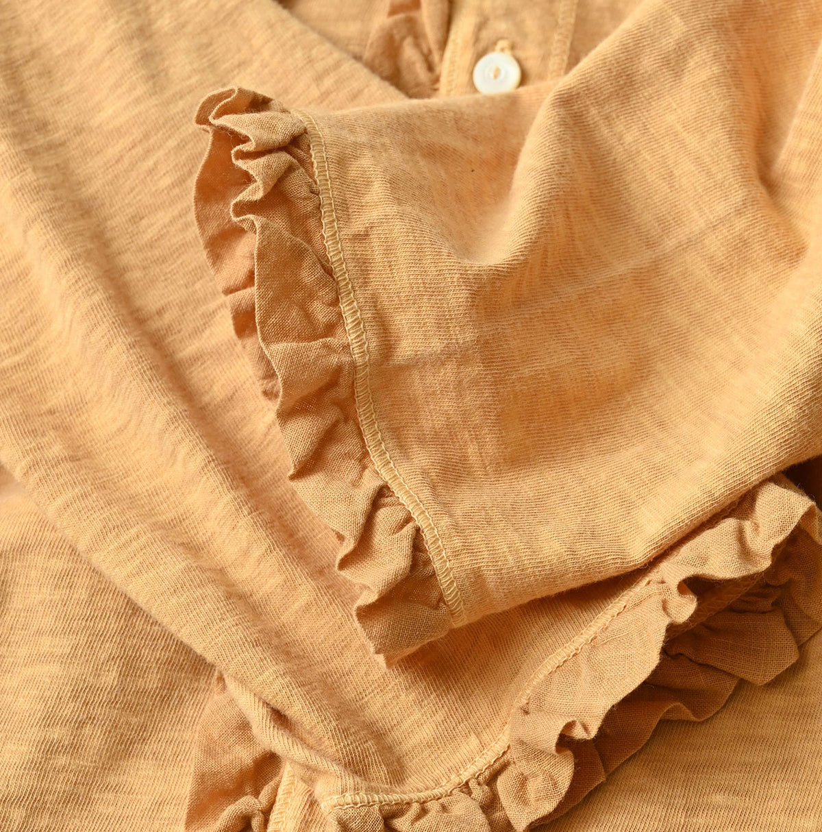 45R Frilled Square Cardigan (Plant-Based Dye)