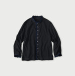 45R Indigo Frilled Square Cardigan