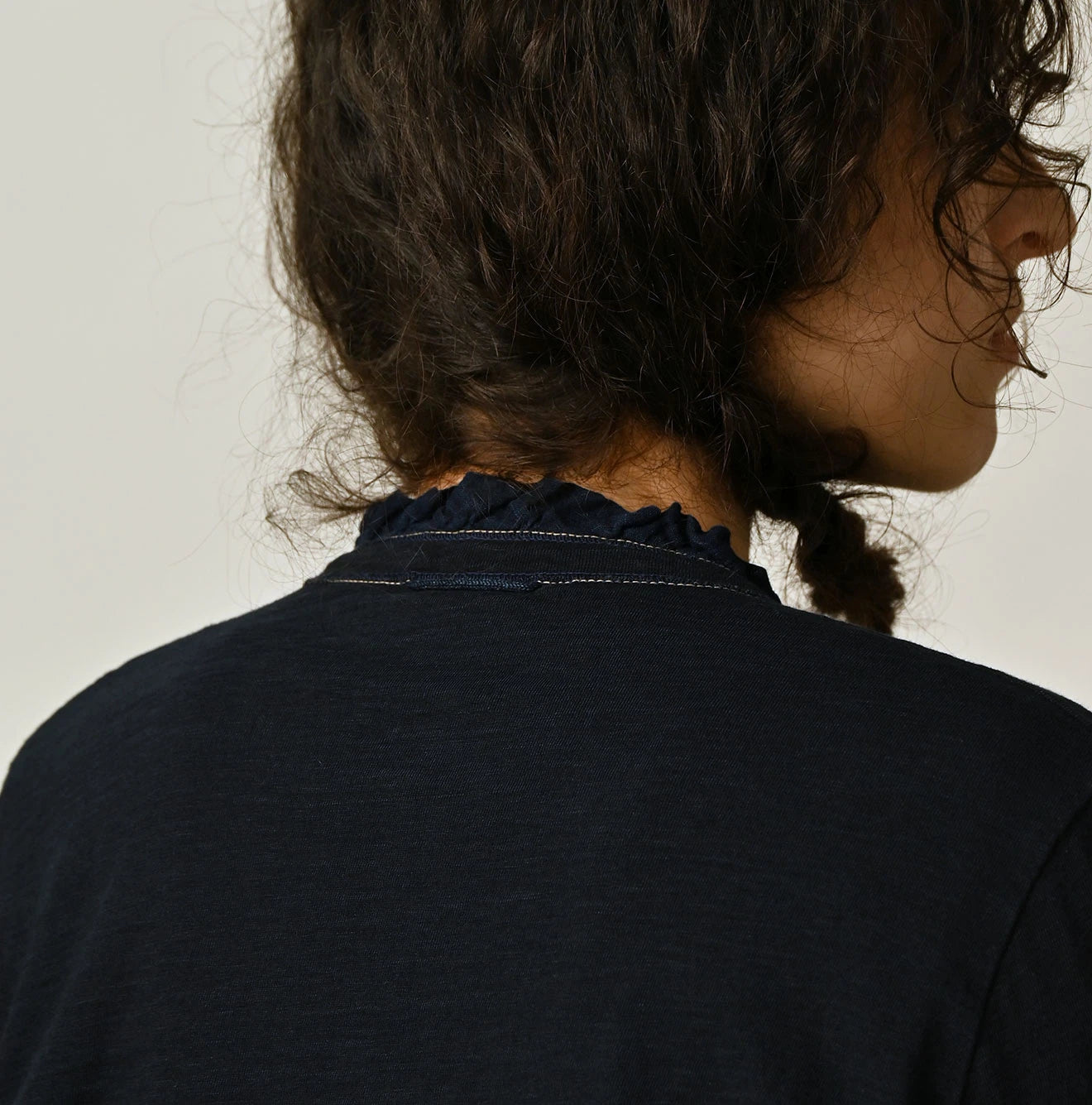 45R Indigo Frilled Square Cardigan - Image 8