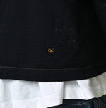 45R Indigo Frilled Square Cardigan