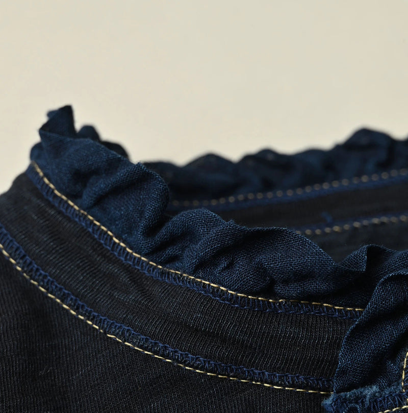 45R Indigo Frilled Square Cardigan - Image 12