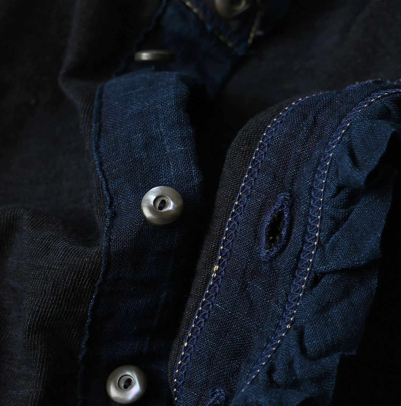 45R Indigo Frilled Square Cardigan - Image 14