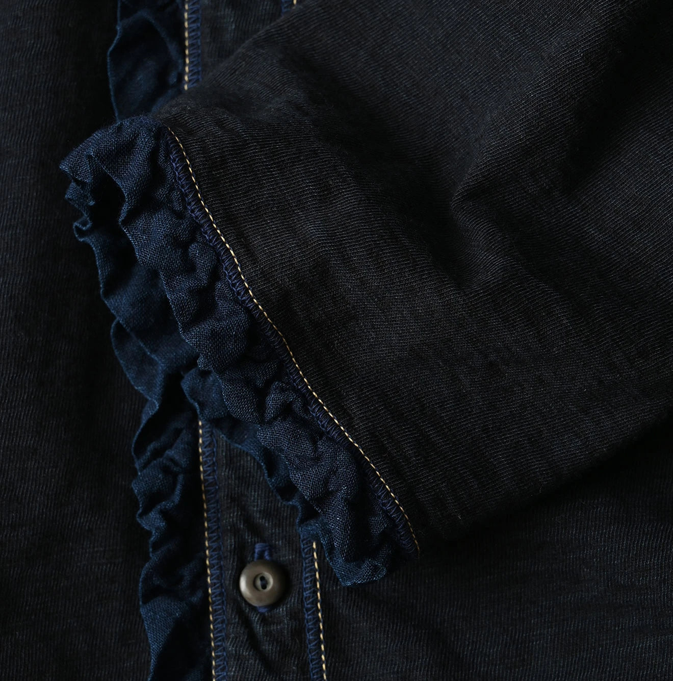 45R Indigo Frilled Square Cardigan - Image 15